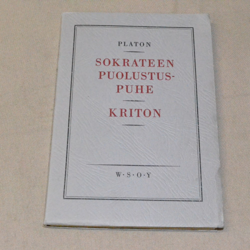 Platon Sokrateen puolustuspuhe / Kriton